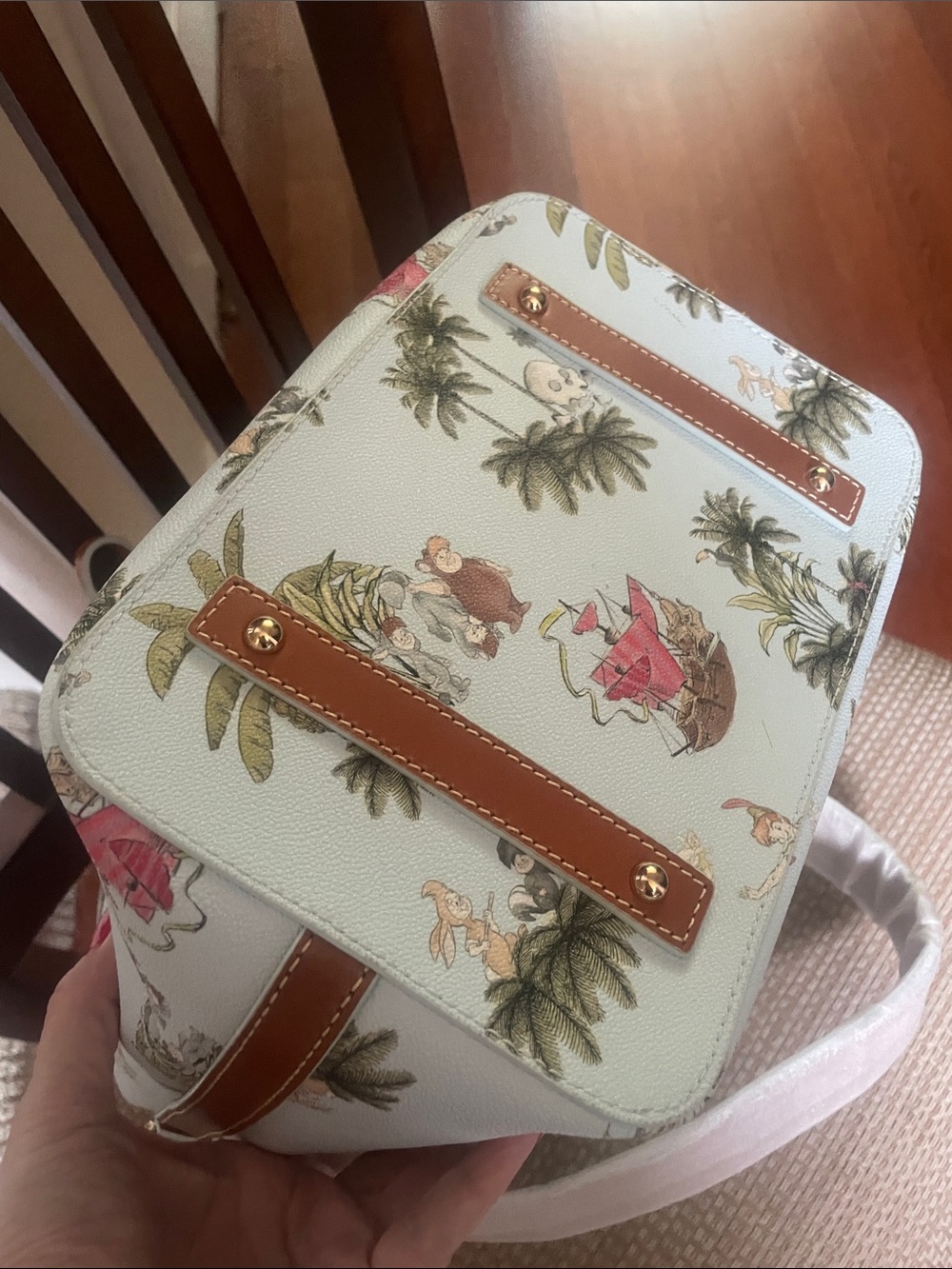 Dooney & Bourke Disney Peter Pan Drawstring Bucket Bag - Picture 4 of 6